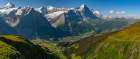 Europe-Switzerland-Berner Oberland Panoramic Art Print